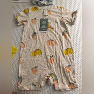 H&M Organic Cotton Baby romper  with Fruit Design
